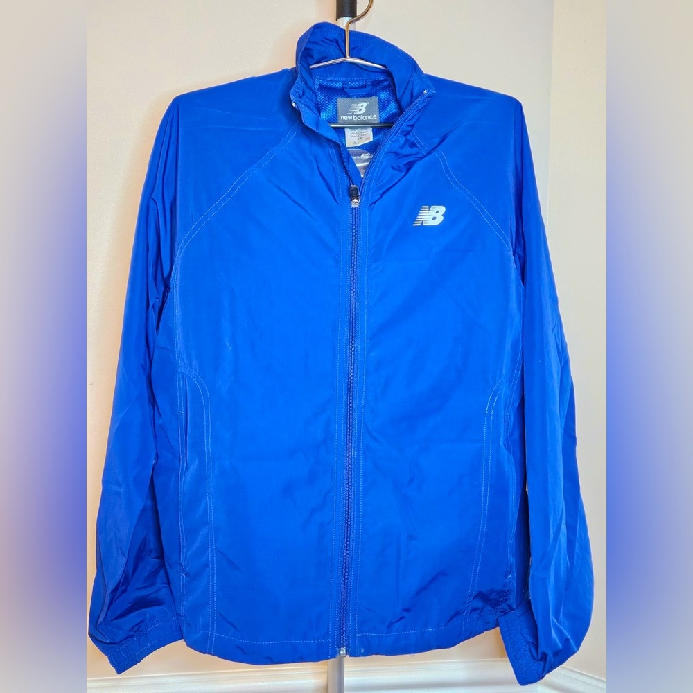 New Balance Blue Windbreaker Athletic Jacket - S